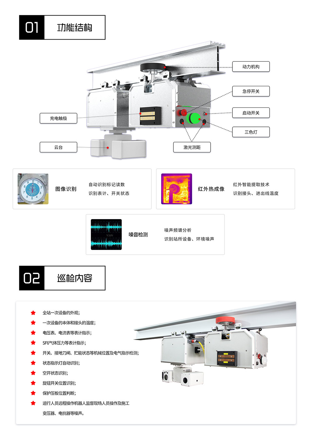 列車式非升降巡檢機(jī)器人